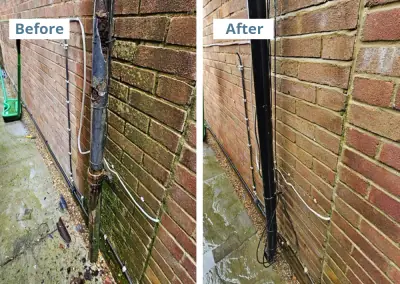 Cast iron downpipe replacement in Coulsdon