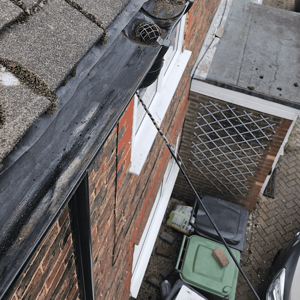 Gutter cleaning job in Redhill,after the gutter cleaning process